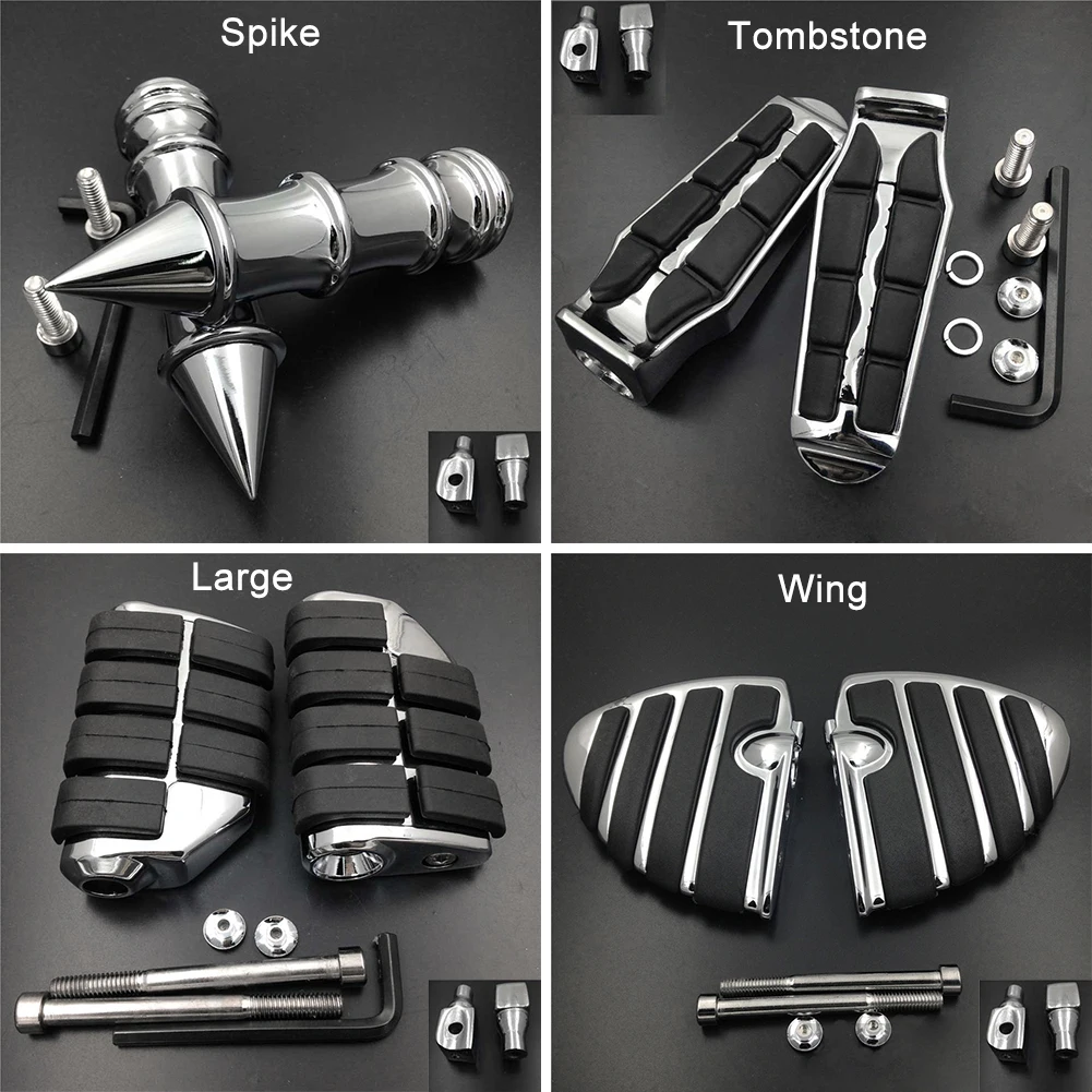 

Large Front Foot Peg fit For Yamaha V-Star Virago XV 250 All Years Motorcycle footpeg Pedals Bracket footpeg Rests Billet Rubber