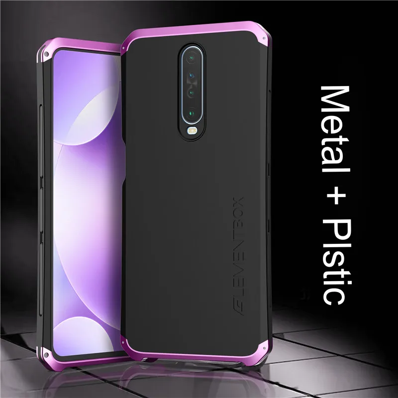 

Luxury Shockproof Element Metal Phone Cases For Xiaomi K50 K30 K40 Pro Plus Hard Aluminium Hybrid Pc Cover For Redmi K40s Case