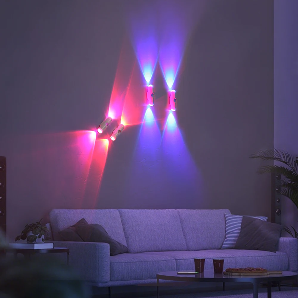 LED Motion Sensor Night Light RGB Changing USB Rechargeable Cabinet Wardrobe Lamp Home Decoration For Kitchen Bedside Lamp