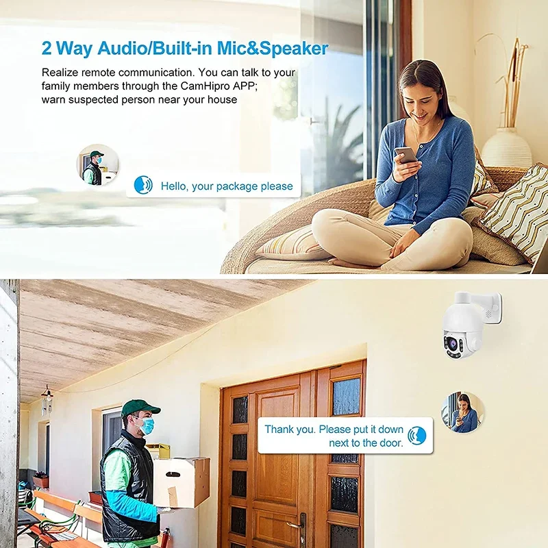 Wholesale 2.5inch HD 5mp 4k Ptz Ip Camera 5 X Optical Zoom Cctv Camera POE Supply ,60m IR Night Vision , Human Detection