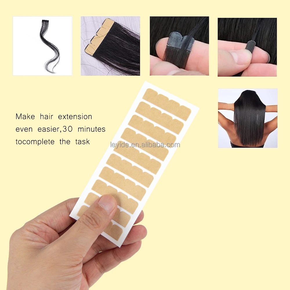 AliLeader Waterproof Wig Toupee Hair Tape Strip Super Double Sided Adhesive Tape for Hair Extensions Replacement