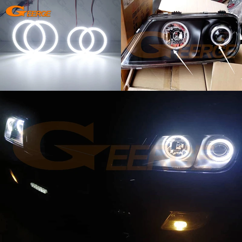 

For Proton Waja 2000-2011 Excellent Ultra Bright SMD LED Angel Eyes Halo Rings Kit Day Light