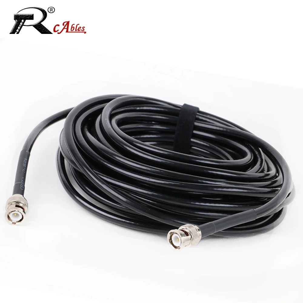 1PC RG8X CB Antenna RF Coaxial Cable Low Loss 50 Ohm BNC Male to BNC Male Plug Antenna Extension Cable