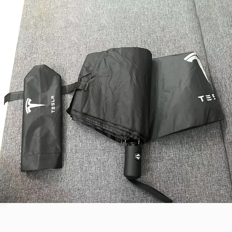 

Car Logo Sunshade Umbrella For Tesla Model X Model S Model 3 Model Y Cybertruck Roadster SpaceX Car Automatic Folding Umbrella