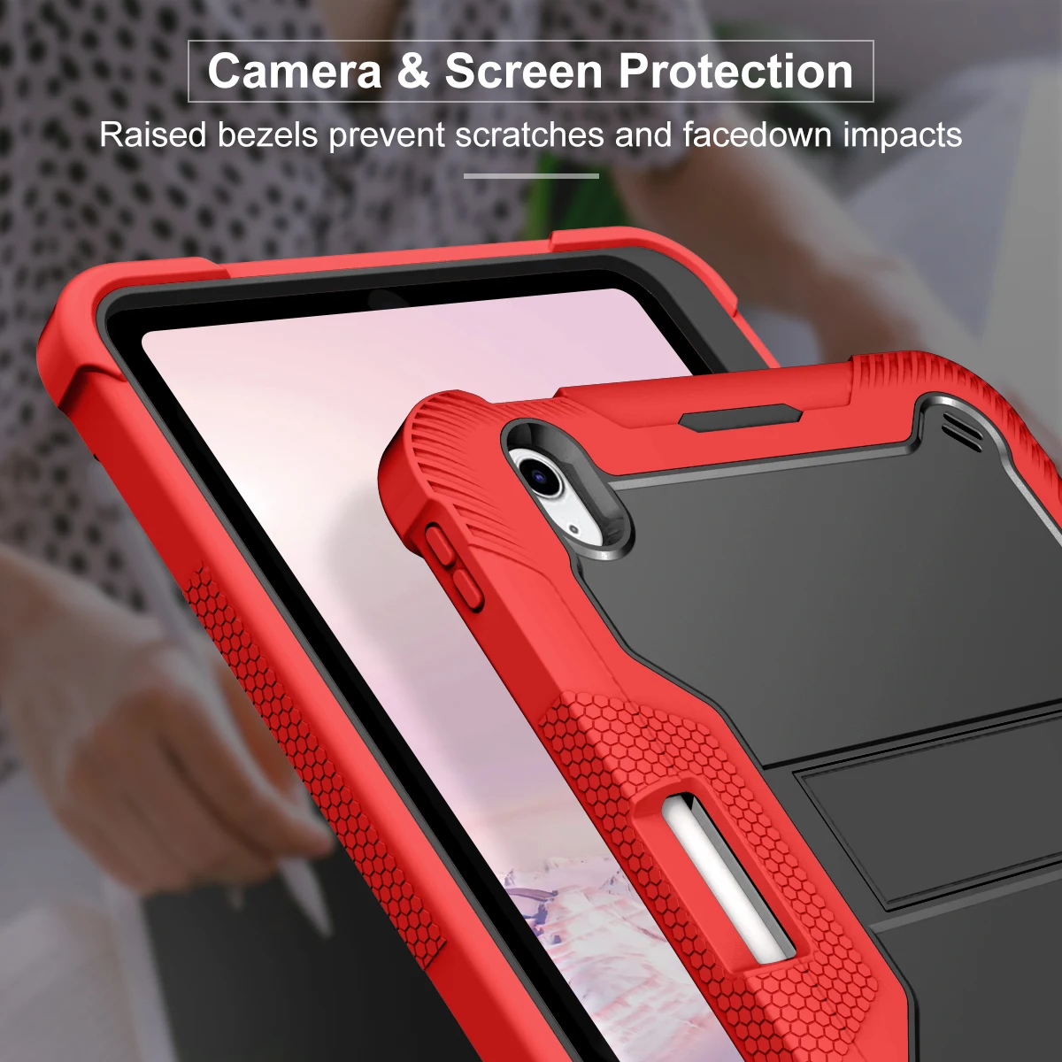 Funda resistente con soporte para iPad 10 2022, 10. a generación, A2757, a prueba de golpes, para tableta de 10,9 pulgadas, con soporte y ranura para bolígrafo