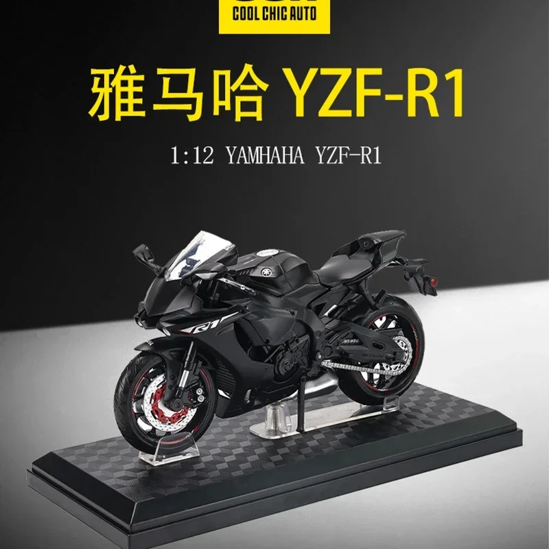 

CCA 1:12 YZF-R1 Классическая модель мотоцикла, модель автомобиля из сплава, коллекция игрушечных автомобилей, игрушка в подарок, Рождественский подарок, модная двухколесная модель