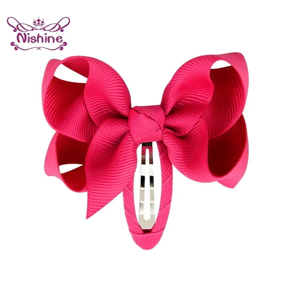 10PCS Children Soft Ribbon Bowknot Hairpins Baby Girls Bow BB Clip Princess Hair Accessories Headwear Kids Birthday Gift