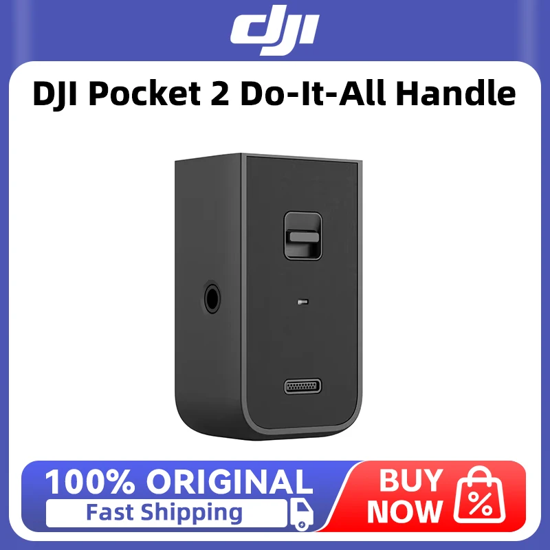 Встроенный беспроводной модуль DJI Pocket 2 Do-It-All Handle, Bluetooth, беспроводной микрофонный приемник и крепление на штатив 1/4 дюйма для DJI Pocket 2 Встроенный беспроводной модуль DJI Pocket 2 Do-It-All Handle, Bluetooth, беспроводной микрофонный приемник и крепление на штатив 1/4 дюйма для DJI Pocket 2