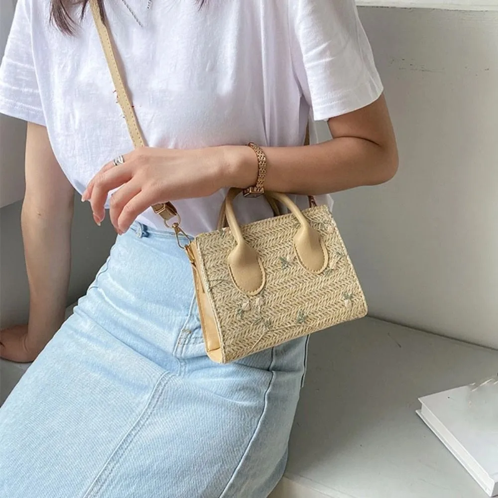 

Женская сумка через плечо с кружевным цветком, портативная женская сумка через плечо большой вместимости, мини-сумка в корейском стиле, маленькая большая сумка для путешествий