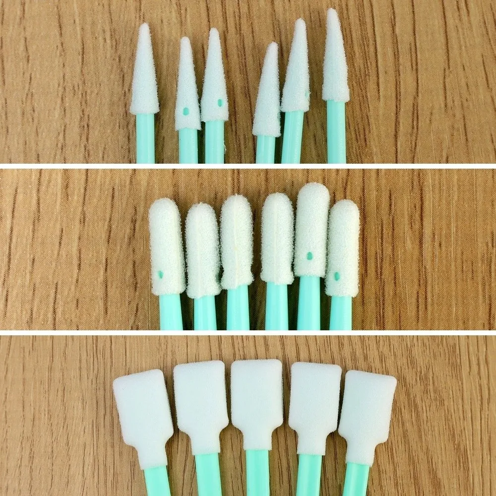 100Pcs Dust Free Digital Camera Cleaning Brush Plastic Handles Non-Fluffy Fiber Tips Precision Cleaning Swabs Fine