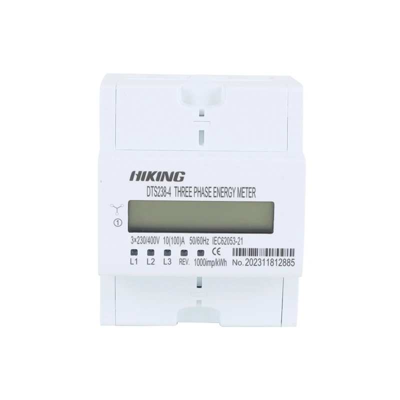 

DTS238-4 Three Phase Energy Meter/3P4W Power Monitor/ Digital Type Three Phase Din Rail kwh Meter
