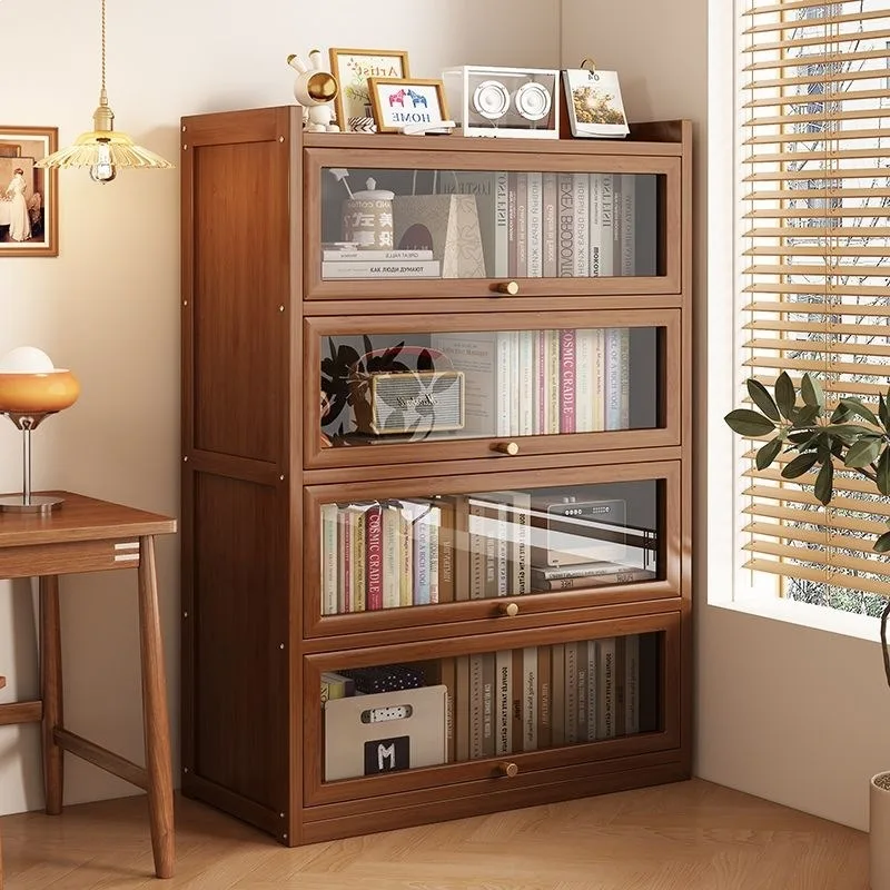 Bookcase household multi-layer closed locker small apartment living room student