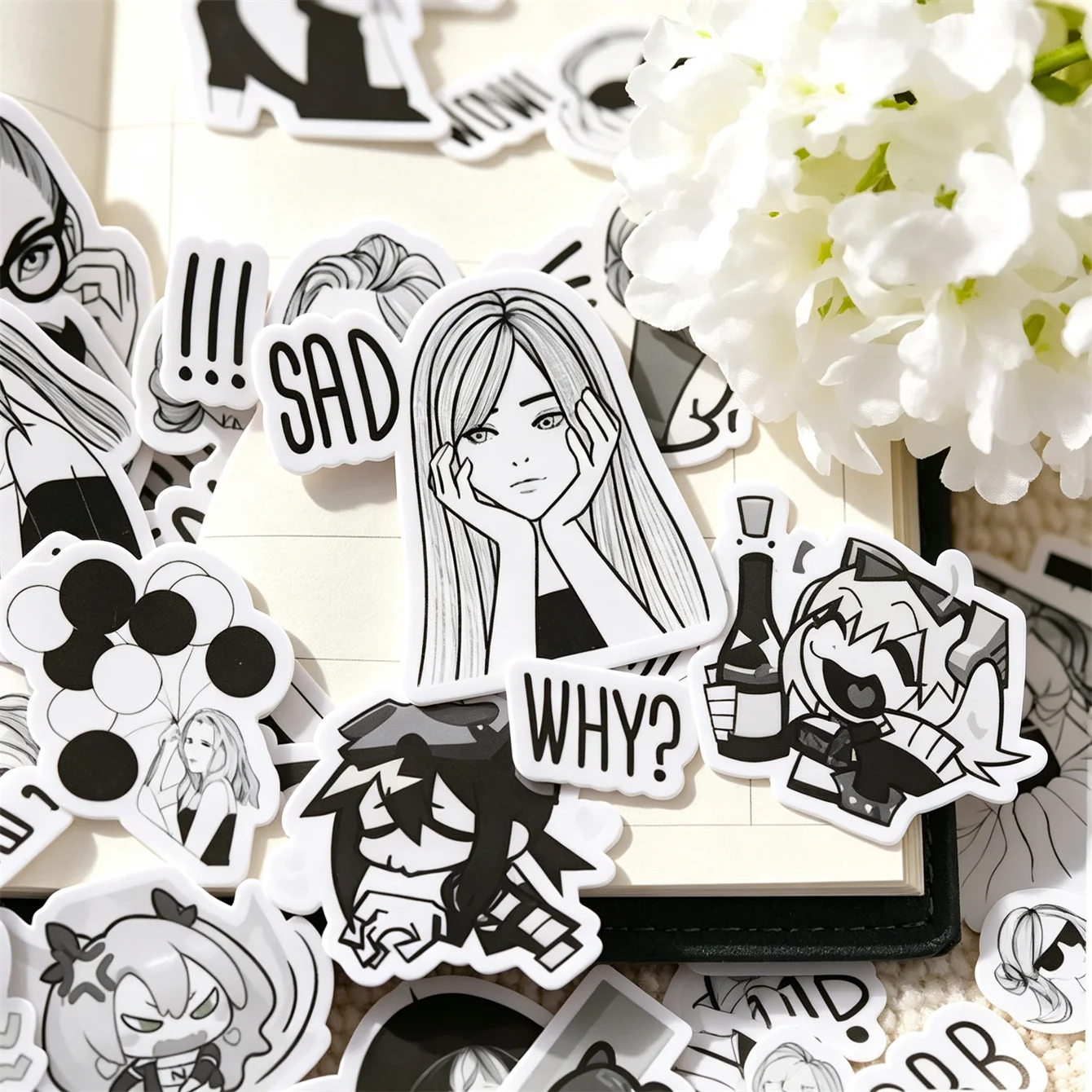 40/80pcs Creative Cute Fashion Girl Scrapbooking /Decorative Sticker /DIY Craft Photo Albums Self-made  journaling stationery