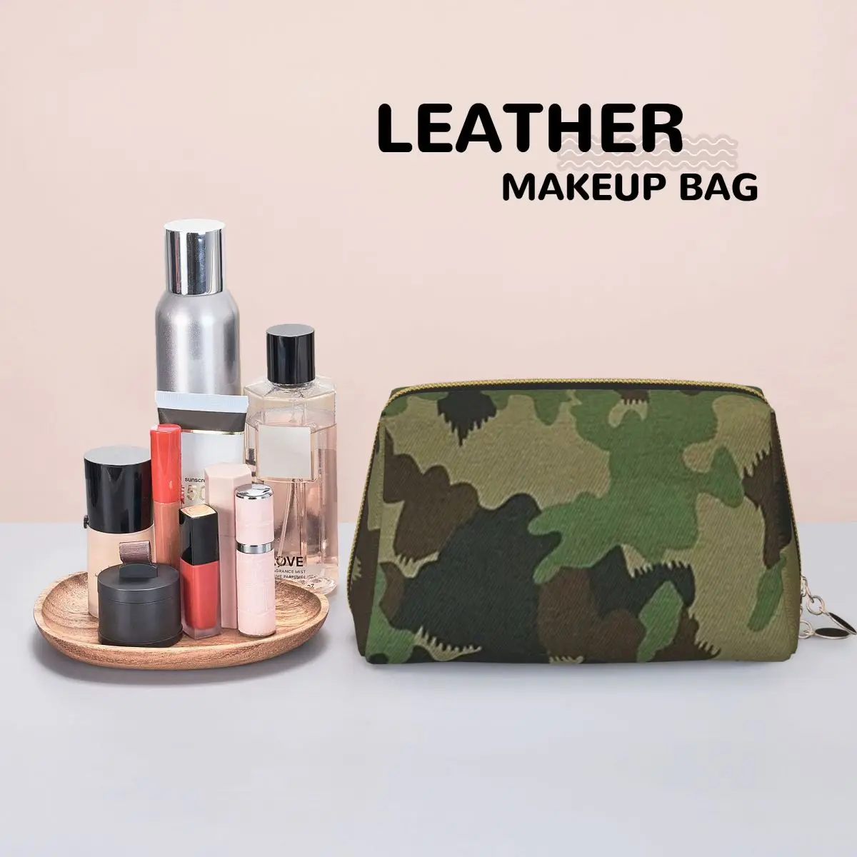 TAZ 90 Swiss Camo Military Tactical Gear Army Camouflage Women Cosmetic Bag Travel Makeup Organizer Pouch Toiletry Storage