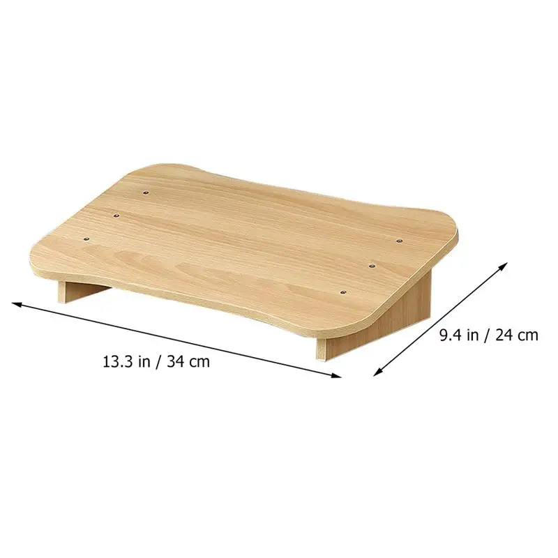 Foot Rest Stool Desk Footrest Airplane Ergonomic Wooden Bench Support Stepping Adjustable Posture Nursing Step Leg Pad