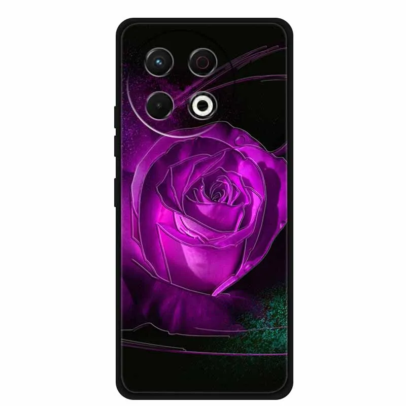 حافظة مزخرفة ثلاثية الأبعاد لهاتف Tecno Spark 30 Pro 4G 20 Pro Plus Pova 6 Neo 5G حافظة هاتف Spark30 Pro Coque Flowers غطاء خلفي ناعم من السيليكون