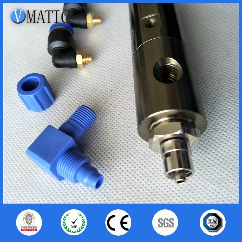 Free Shipping Glue Dispensing Pneumatic Tip-Seal Fine Flow Adjustment With Dial Luer Lock Connection Valve