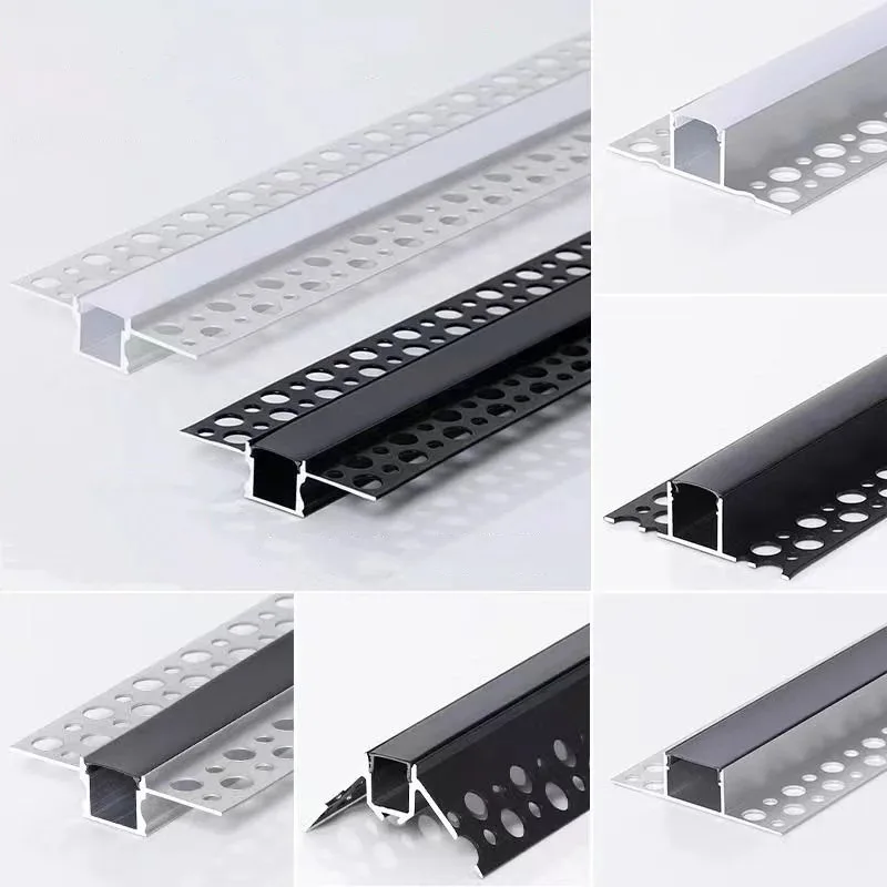 

1M LED Lace Line Light Embedded Aluminum Profile Indoor Led Linear Lamp Wall Washing Ceiling Recessed Reflector Strip