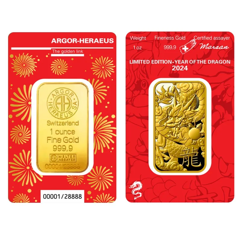 

Латунный золотой стержень Suisse 1 унция