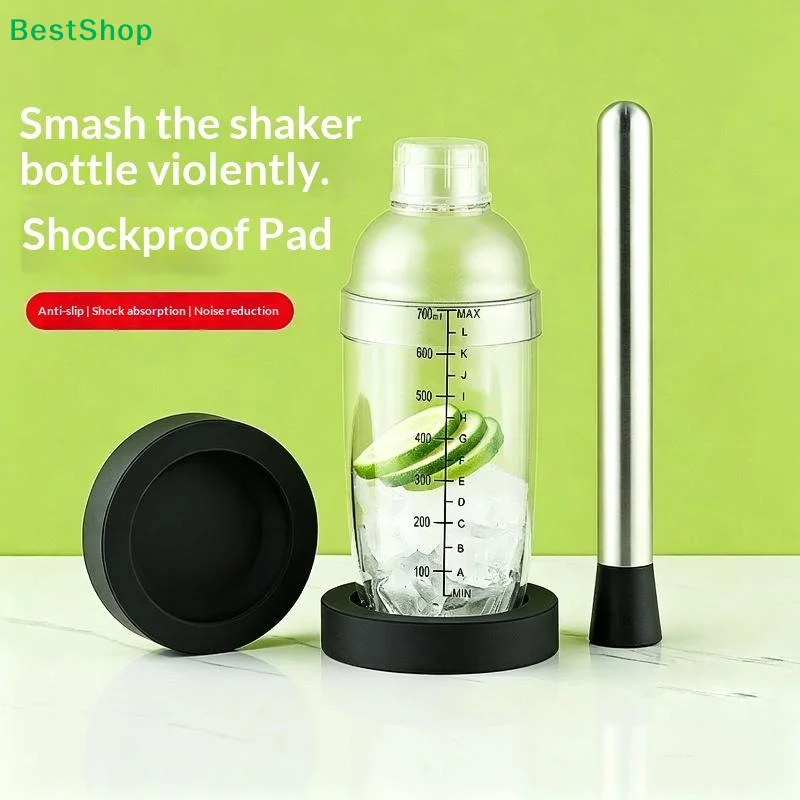 〔Q〕Reusable PVC Anti-Slip Round Coaster For Drinks Coffee Table Desk Bar Kitchen Decorative Protective Cup Pad Non-Scratch
