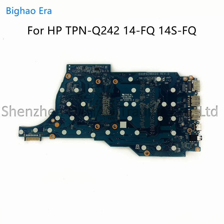 Imagem -02 - para hp 14-fq 14s-fq 14s-fr Tpn-q242 Placa-mãe do Portátil com Ryzen R53450 Cpu Ddr4 Da0paemb6d0 100 Totalmente Testado Novo