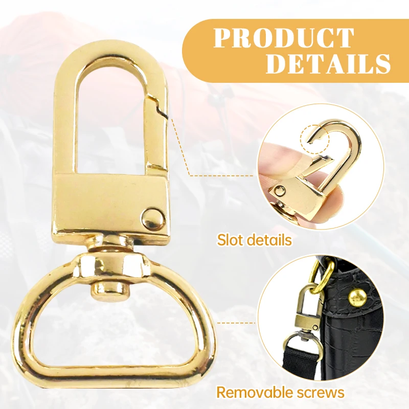 5/10/30Pcs 20mm Metal Bag Buckle Dog Collar Swivel Clasp Trigger Snap Hooks Key Chain Buckles Hanger DIY Sewing Accessories