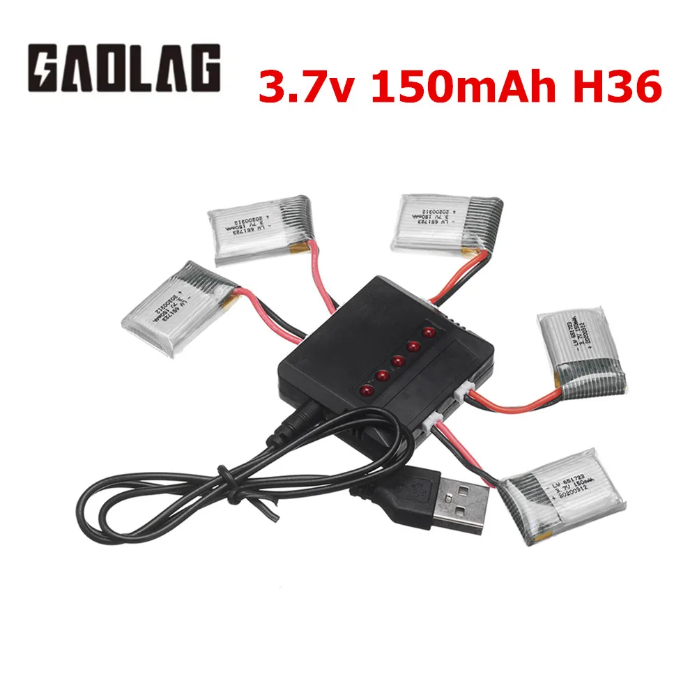 Oryginalna bateria H36 3,7 V 150 mAh do JJRC E010 E011 E012 E013 Furibee F36 RC Quadcopter Części Akumulator Lipo i ładowarka