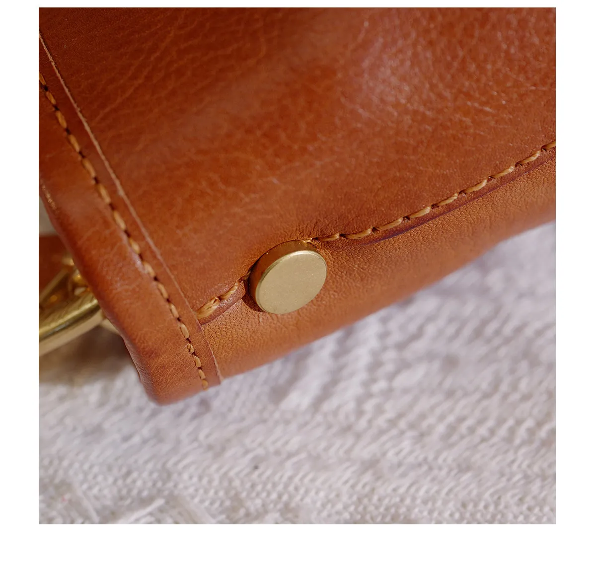 Hochwertige Damen-Handtasche aus echtem Leder, schlicht, lässig, für Wochenende, Party, luxuriös, handgefertigt, aus echtem Rindsleder. – Detail 17