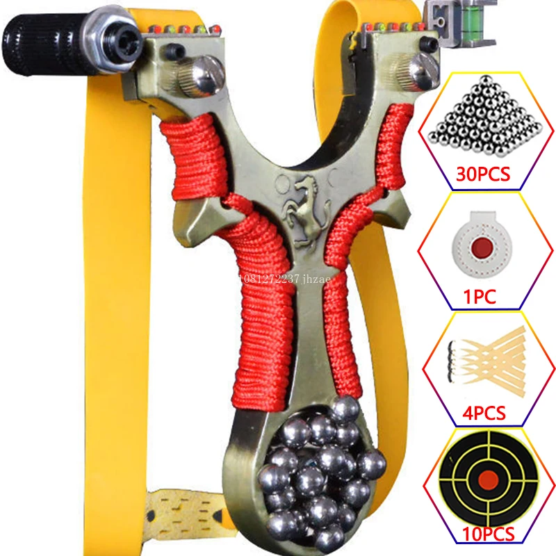 

Magnetic Hunting Slingshot Outdoor Shooting Sling Shot Powerful Hunting Catapult Alloy Slingsshot Rubber Band Toy