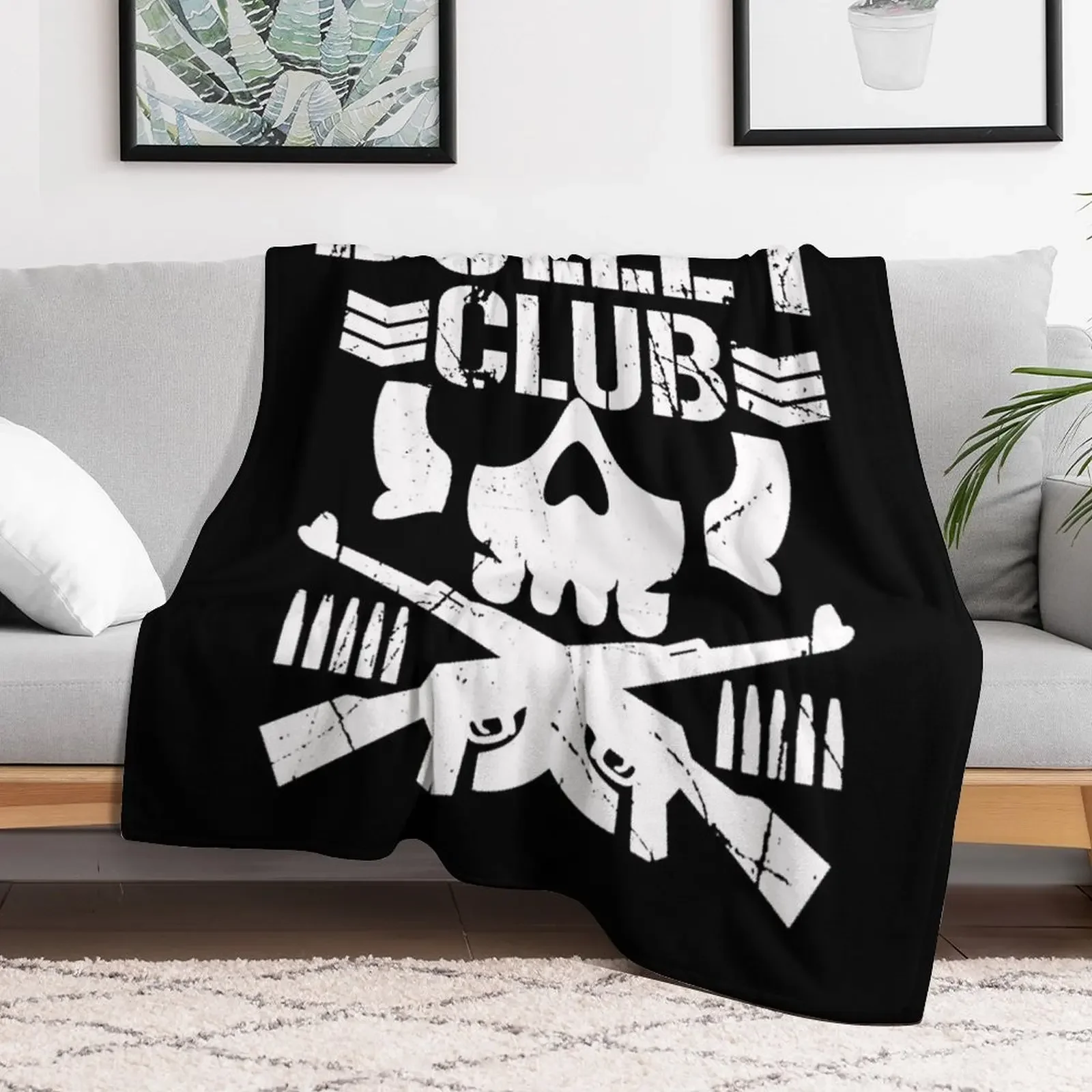 Bullet Club Throw Blanket halloween Hairy Hairys Blankets