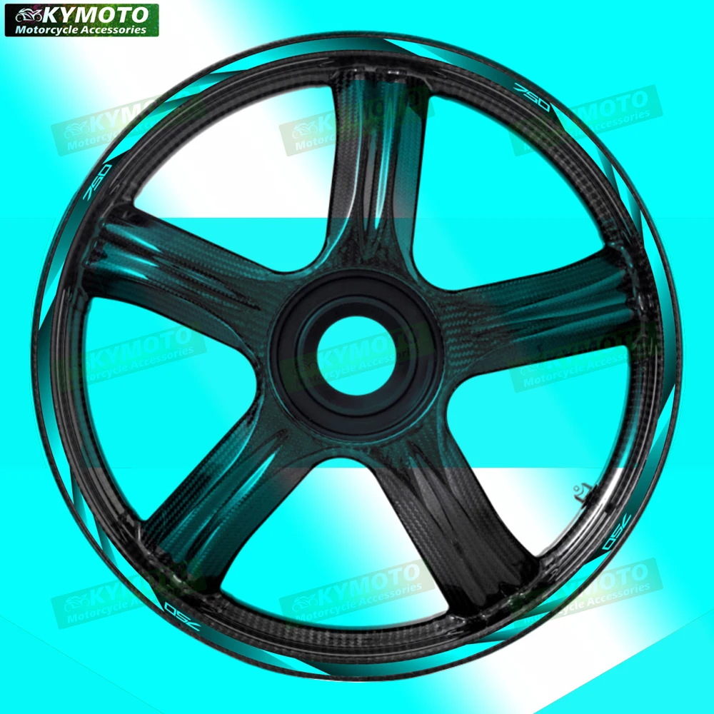 

Аксессуары для мотоциклов Z750 Z 750, 17-дюймовые наклейки на ступицу переднего и заднего колеса, обтекатель, модифицированная светоотражающая наклейка, украшение