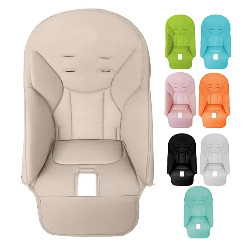 PU Leather Baby Stroller Cushion Baby Dining Chair Cover Composite Sponge Cushion Baby Cover Chair Seat Case Accessories