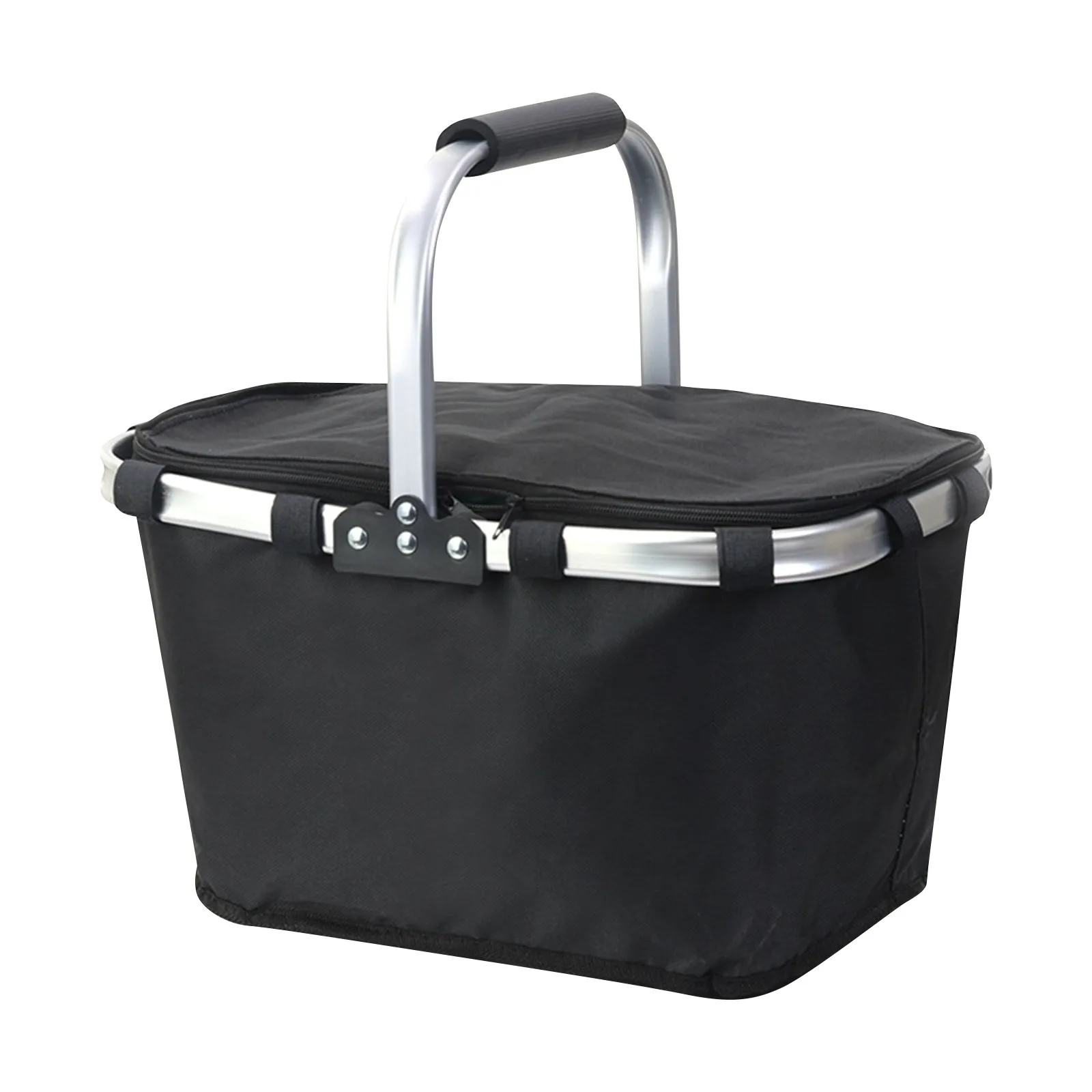 Picnic Basket Outdoor Ice Pack Foldable Insulation Bag Portable Shopping Basket With Lunch Box Fast Food Takeaway Insulation Bas view 5