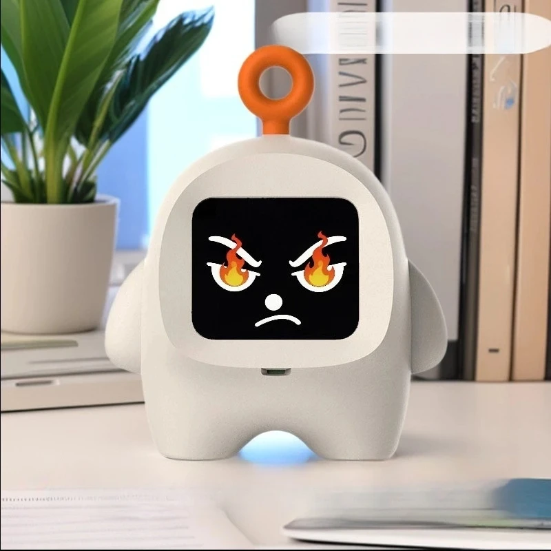 AI Smart Pomodoro Timer with Expression Screen, Voice Intercom Digital Focus Timer, Cute Cartoon Robot Kids Study Countdown