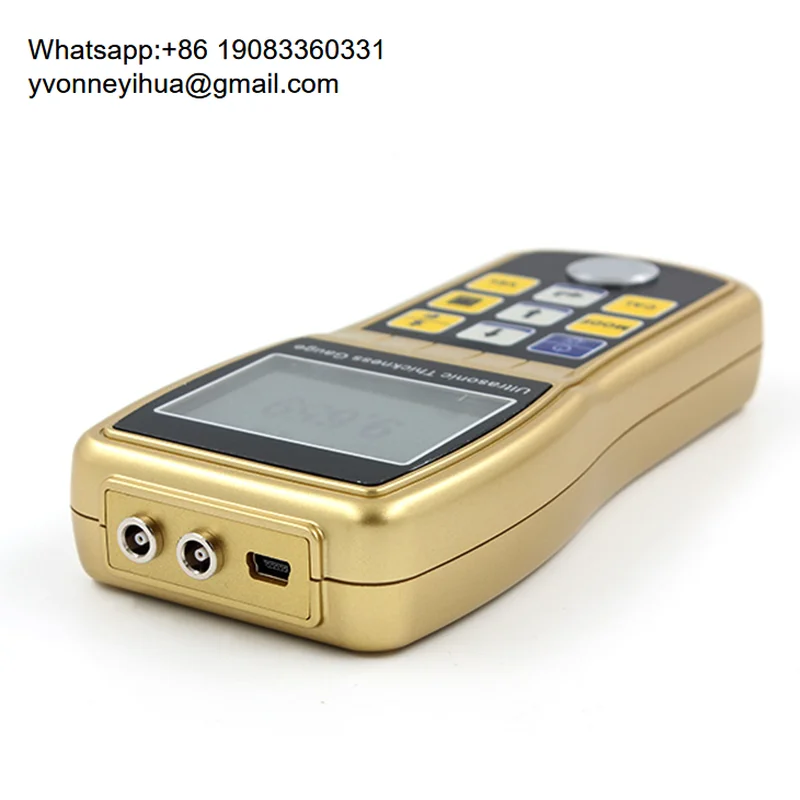 

Handheld Digital High Accuracy 0.001um Metal Glass Plastic Ultrasonic Thickness Gauge Meter Tester
