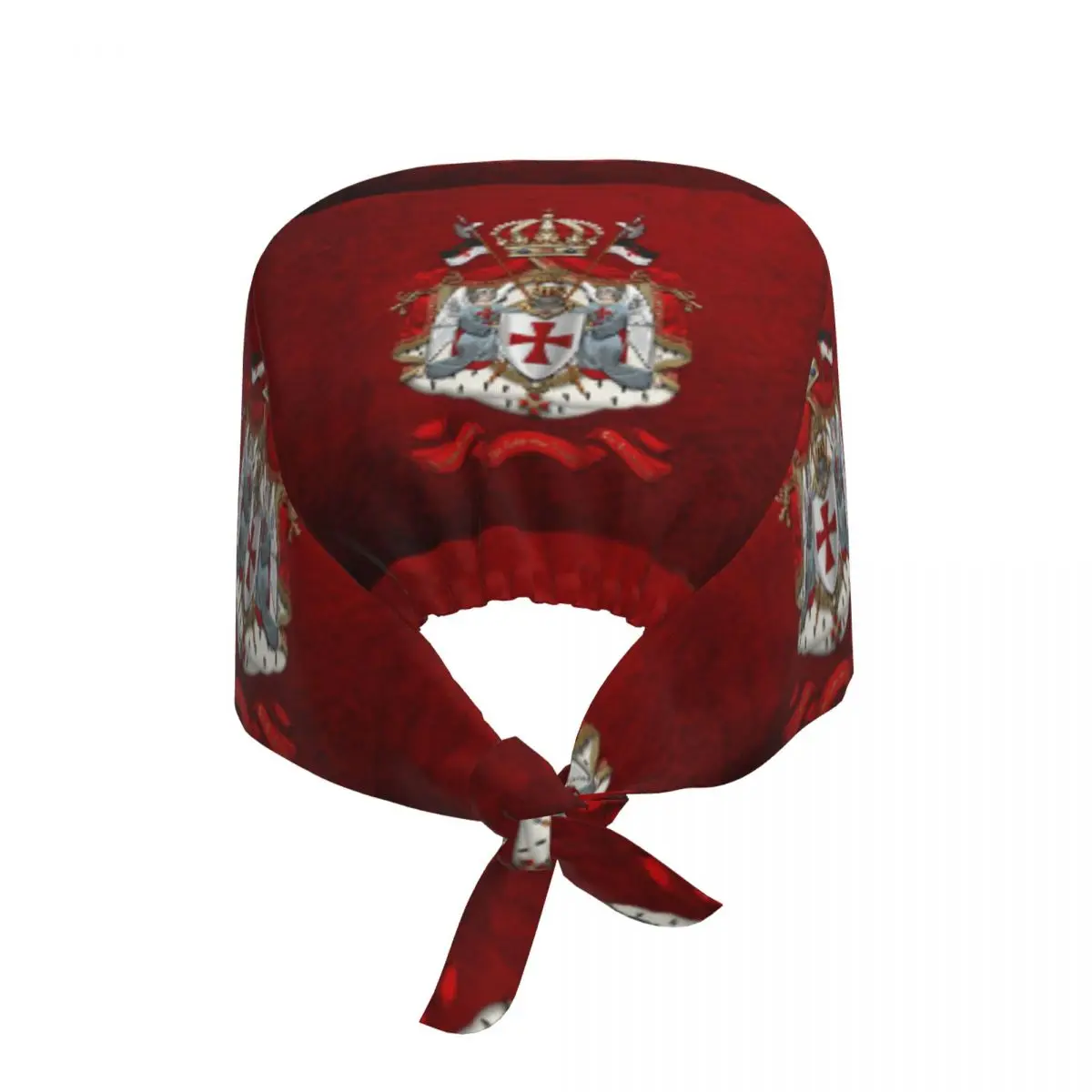 Knights Templar Flag With Coat Of Arms Medical Staff Scrubs Hat Women Men Medieval Warrior Cross For Chef Hat Scrub Caps