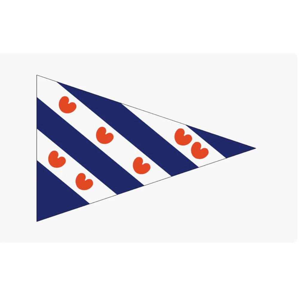 2 x 3 Fuß große Flagge mit Dreieck, 90 x 150 cm, individuelles Kingdom of the Netherlands-Banner mit 2 Ösen