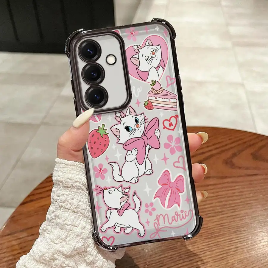 Disney Marie Case for Samsung Galaxy A26 A16 A35 A36 A25 A13 A52 A17 A33 A15 A24 A21s Phone Cover