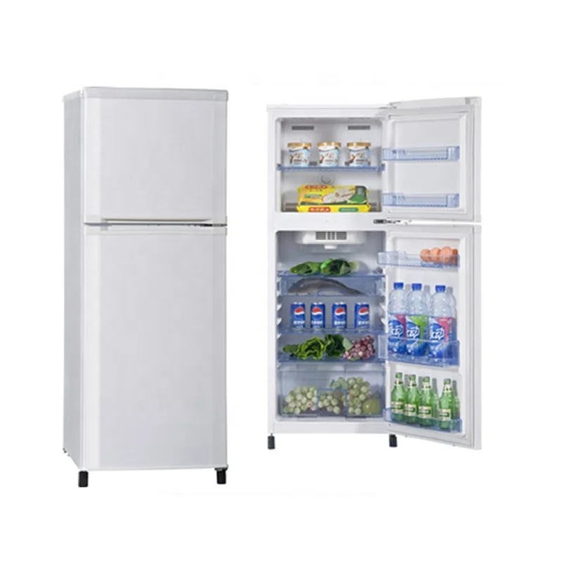 

Бытовой прочный холодильник с двойной дверью из нержавеющей стали, небольшой размер, цена