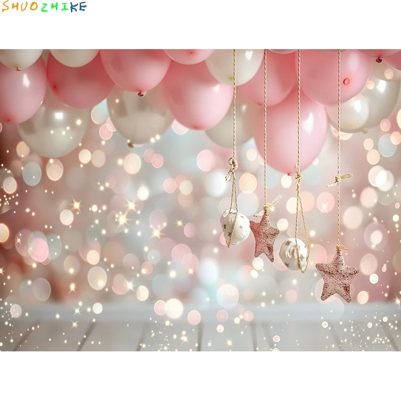 مستلزمات خلفية للتصوير الفوتوغرافي لغرفة الطفل ، تصوير عيد ميلاد سعيد ، ديكورات حفلات لحديثي الولادة ، قوس بالونات ، مظهر زهور ، خلفية صور ، ، ، ، ، من