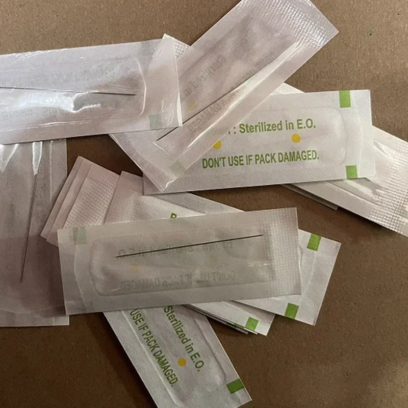 

100pcs/bag Disposable Sterilized Needles for Tattoo Eyebrow Pen Machine Permanent Makeup Tattoo Needles 1RL/3RL/5RL/5F/7F