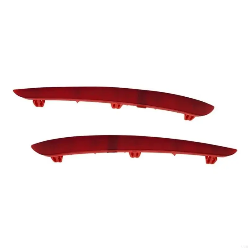 1 زوج من المصد الخلفي تقليم شرائح عاكس استبدال غطاء العاكس العاكس الملحقات السيارات 63147388765