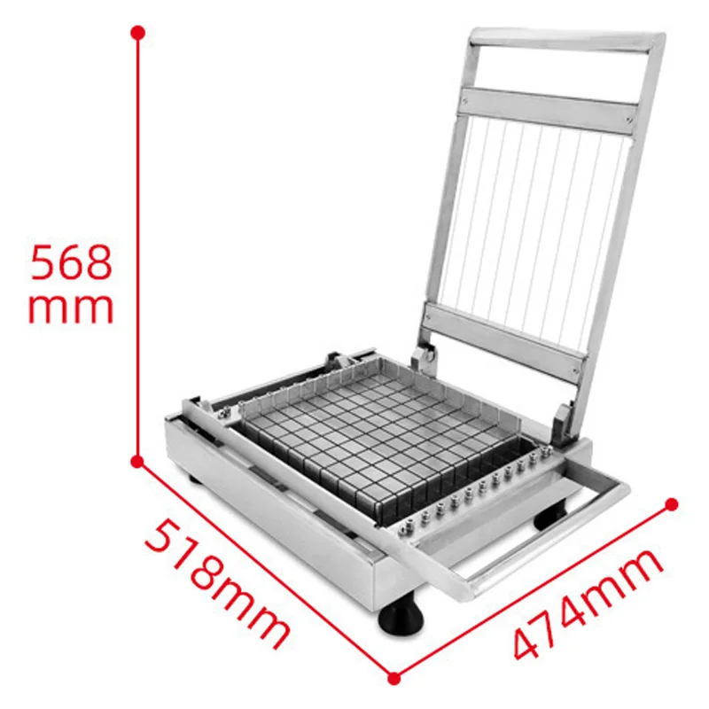 

Double blade 304 stainless steel raw chocolate cutting machine Manual slicing and cutting candy chocolate cutting machine