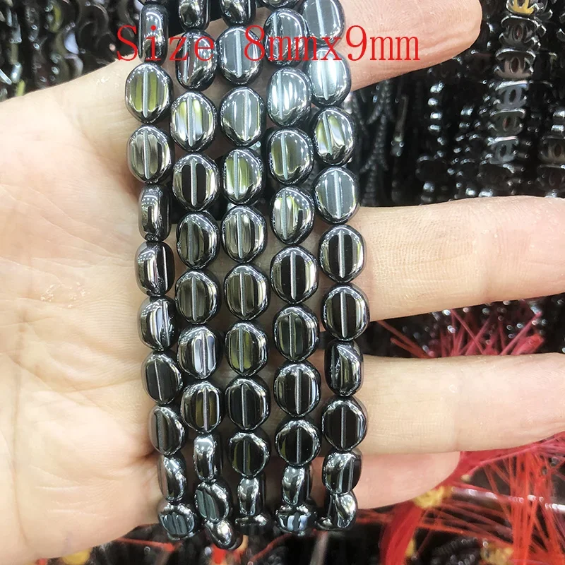 45 Styles Black Hematite Natural Stone Beads Round Loose Beads For Jewelry Making DIY Bracelet Necklace Accessories Beads 2-8mm