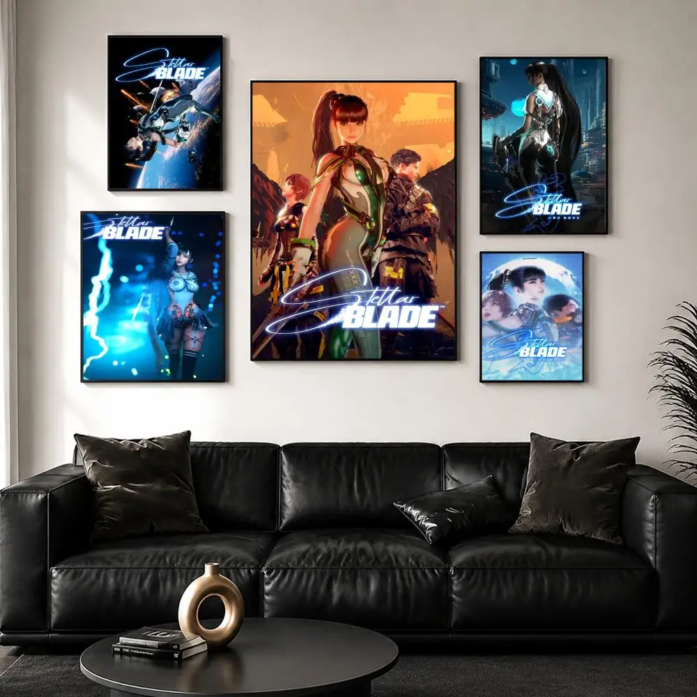 Game S-Stellar B-Blade Poster Sticker Self Adhesive for Playroom Bedroom Hallway Home Wall Art Decor Gift