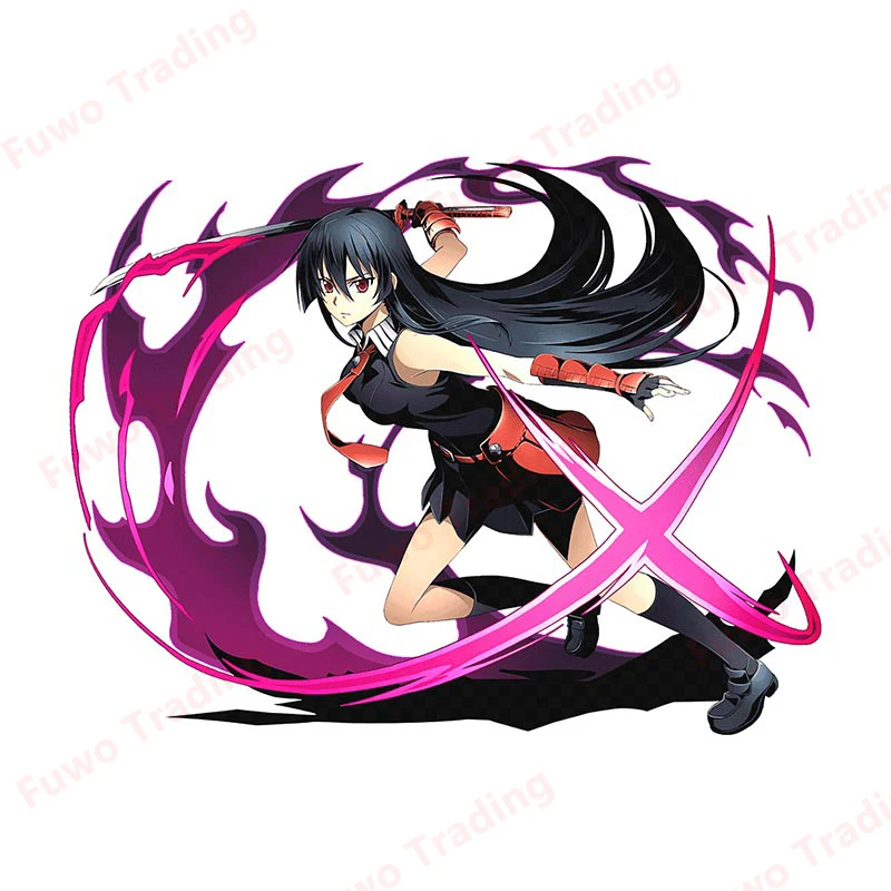 Cartoon Anime Akame Ga Kill Akame Car Sticker NIGHT RAID Ace Killer Vinyl Decal JDM Window Bumper Motorcycle Waterproof PVC