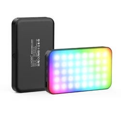 LUXCEO V10 Mini Video Light RGB Panel on-Camera Lights Photography Lamp Dimmable LED Fill Lighting for Vlogging,Video Conference