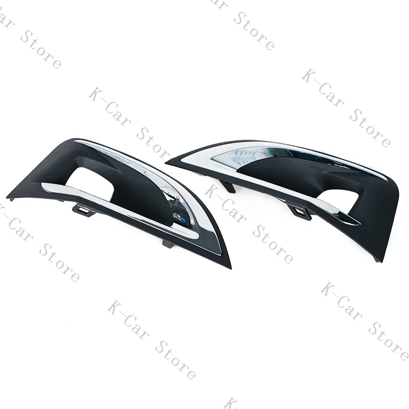 Car Front Bumper Lower Grille Fog Lamp Cover No sensor hole Fog Light Cover Trims For Peugeot 4008 5008 GT YL004127XT