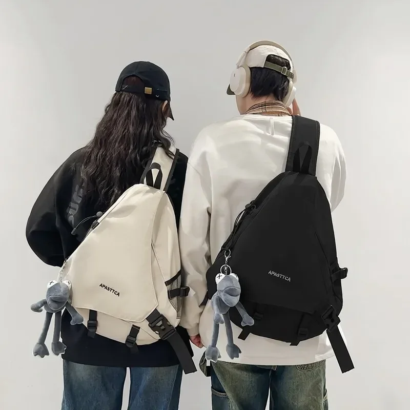 Large Capacity  2024 New Chest Bag Men\'s Crossbody Bag Multi Functional Casual One Shoulder Backpack Couple Style Bolsa