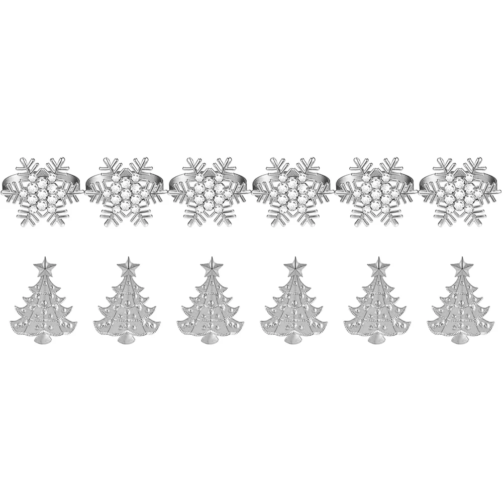 Christmas Themed Napkin Rings Christmas Napkin Rings Creative Table Decor Perfect For Celebrations Robust Alloy Material